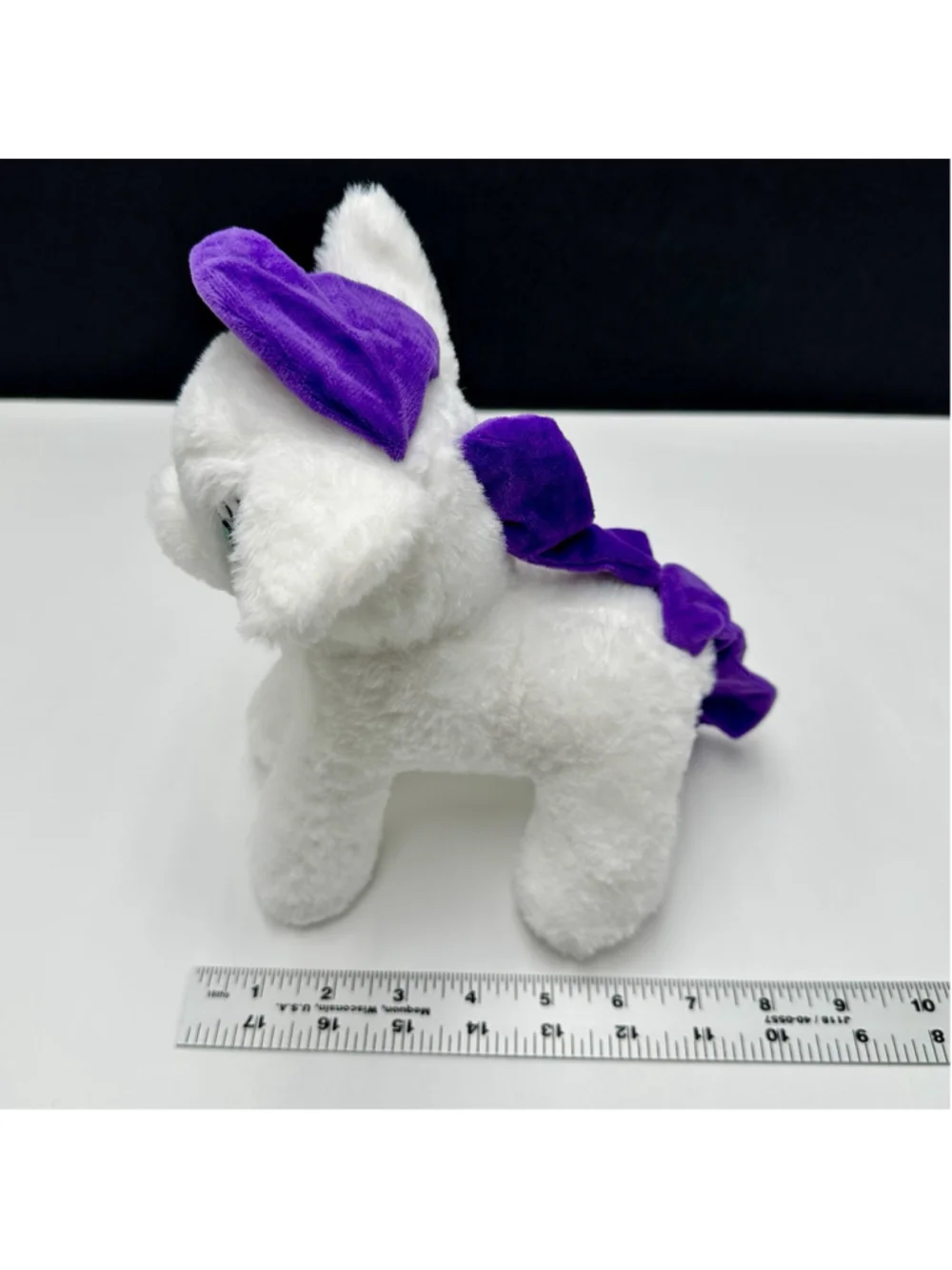 My Little Pony Fakey Plush Stuffed Animal White 6” Embroidered Eyes Unbranded